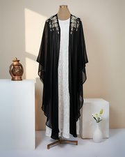 Regal Lace Cape Abaya
