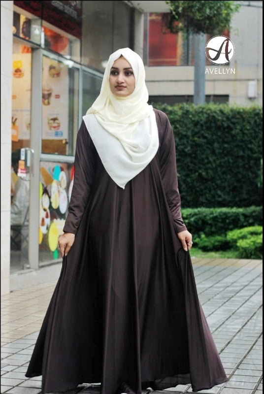Casual Flared Jersey Abaya