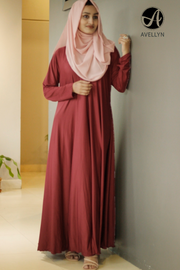 Casual Flared Jersey Abaya