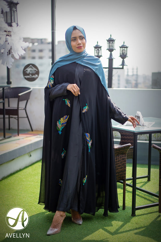 Peacock Feather Cape Set