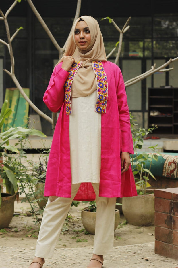 Bahar Embroidered Shrug Set