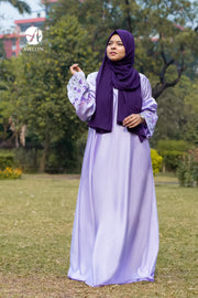 Nishat Lavender Wildflower Abaya