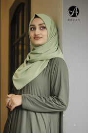 Casual Flared Jersey Abaya