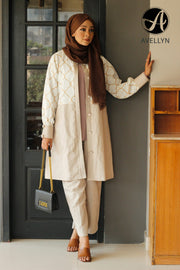 Khadi Block Jacket Set