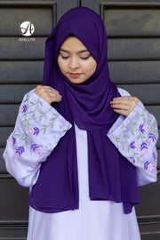 Nishat Lavender Wildflower Abaya