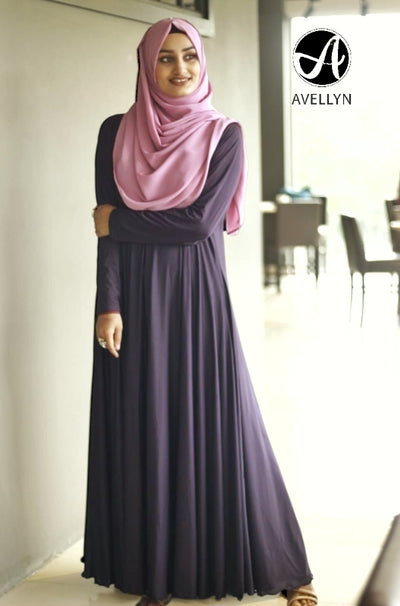 Casual Flared Jersey Abaya