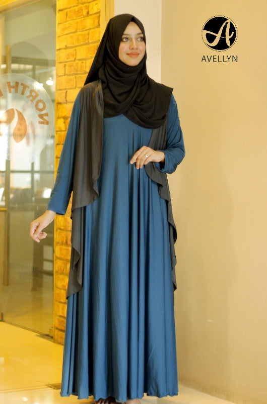Casual Flared Jersey Abaya