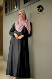 Casual Flared Jersey Abaya