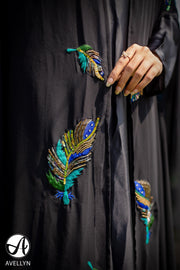 Peacock Feather Cape Set